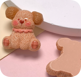 Set swyn anifeiliaid bach wedi'u heidio - Arth ci cath ciwt Addurniadau cwningen pengwin ar gyfer crefftau DIY, celf resin, addurno llysnafedd, cas ffôn ac ategolion bwcio sgrap